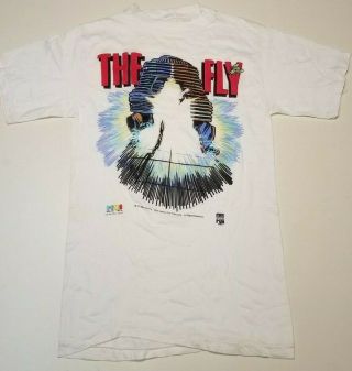 vtg THE FLY T Shirt tee Large Unworn NOS horror movie 80s 1986 2