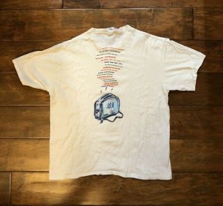 Vintage 1993 Pearl Jam Tour White T Shirt Mens Size X Large Man Authentic 2