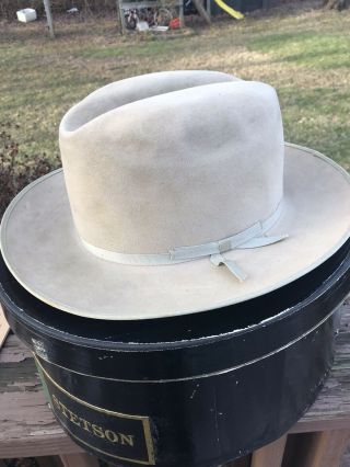 Vintage Stetson Fedora Hat Open Road 25 Ryon Texas Box Sz.  7 1/4 "