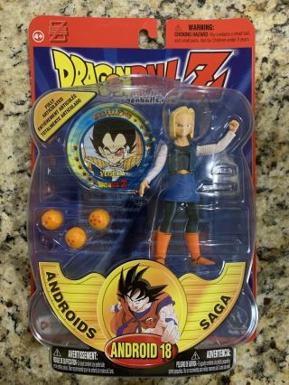 Dragon Ball Z Android 18 Action Figure Irwin Toy Funimation In Packaging