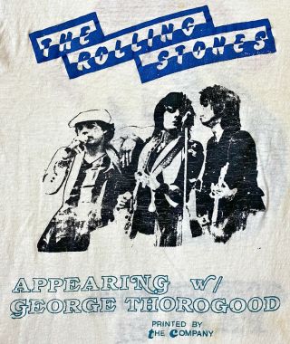 Vintage 80s 1981 THE ROLLING STONES Fall Tour Rock Concert T SHIRT Rare 2