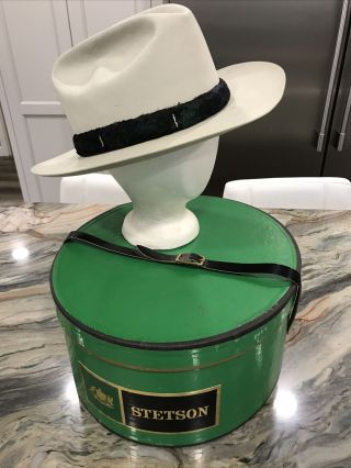 Stetson Vintage Shudde Beaver Cowboy Hat W/ Green Box