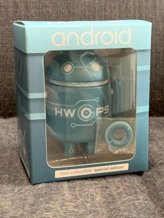 Android Mini Collectible Figure - Rare Google Edition Ge - " Hwops "