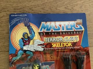 MOTU Rare Vintage Terror Claws Skeletor Deluxe Figurine Set,  1985 2
