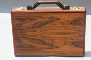 Vintage Rosewood Briefcase - Mid Century Danish Modern