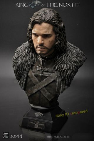 Game Of Thrones 1/2 Scale Jon Snow Bust Statue Painted Limited:200 Figures