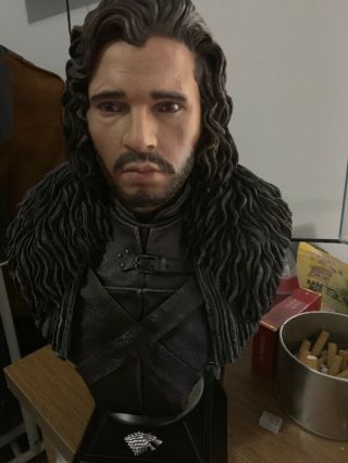 Game of Thrones 1/2 Scale Jon Snow Bust Statue Painted Limited:200 Figures 3