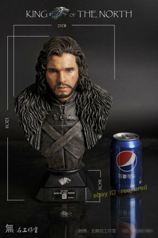 Game of Thrones 1/2 Scale Jon Snow Bust Statue Painted Limited:200 Figures 4