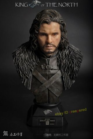 Game of Thrones 1/2 Scale Jon Snow Bust Statue Painted Limited:200 Figures 5