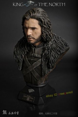 Game of Thrones 1/2 Scale Jon Snow Bust Statue Painted Limited:200 Figures 6