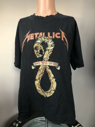 Metallica Don’t Tread On Me T - Shirt Xl 90’s Pushead Brockum Vintage