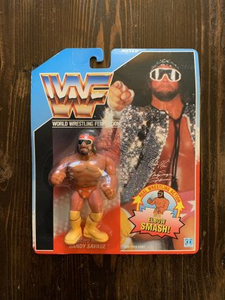 Vintage Wwf Wwe 1990 Randy “macho Man” Savage Hasbro Series 1 Moc Very Rare