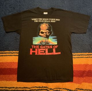 Vintage The Gates Of Hell 1997 Lucio Fulci Horror Cult T Shirt Large