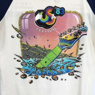 The Knits Vintage 1983 Us Festival Concert Tee Size Large Long Sleeve T - Shirt