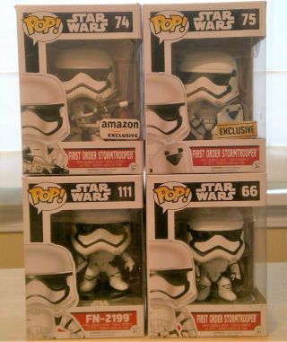 Funko Pop Star Wars Stormtroopers - (4) First Order Stormtroopers