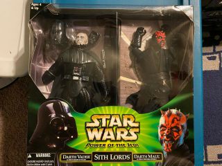 Star Wars Sith Lords Power Of The Jedi 12 Inch 2 Pack Darth Vader And Darth Maul
