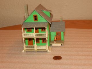 Ho Scale 1:87 Model Railroad Building Two Story House Train Scenery
