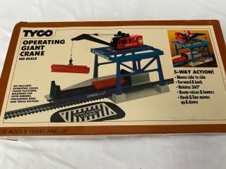 Vintage Tyco Ho Scale Operating Giant Crane