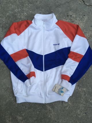 Vintage Adidas Trefoil Track Suit 80s Adidas Red White And Blue Sweatsuit Size L 2