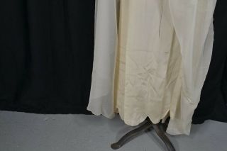 dress flapper drop waist long white chiffon lace evening wedding antique 1920 vg 3