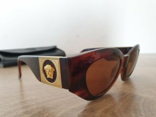 Vintage Gianni Versace Mod 420/c Col 900 Iconic Medusa Sunglasses Made In Italy