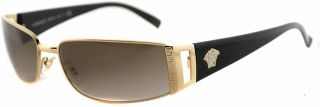 Versace Sunglasses 2021 100213 Gold Black/brown Lens 60mm
