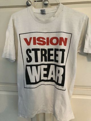 1987 Vision Street Wear Vintage Skate T - Shirt 80s 1980s Skateboard Xl