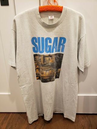 Vintage 90s Sugar Copper Blue Bob Mould Husker Du Promo T Shirt Sst Records