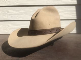 Vintage Antique Resistol Old West Cowboy Hat 7 1/8 Sass Gus Western 57 Cm