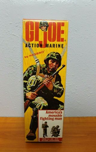 1964 Vintage Gi Joe - Action Marine - Htf Folded Top Box -