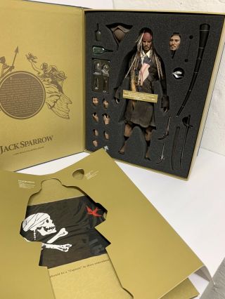 Hot Toys 1/6 Dx06 Captain Jack Sparrow Pirates Of The Caribbean Sideshow Exclusi