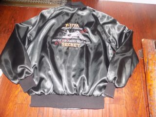 Usaf 4450th Tactical Group Team Stealth F - 117a Satin Bomber Jacket