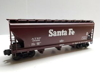O Scale - Lionel - Santa Fe Center Flow Hopper Train Car Atsf 6 - 17108