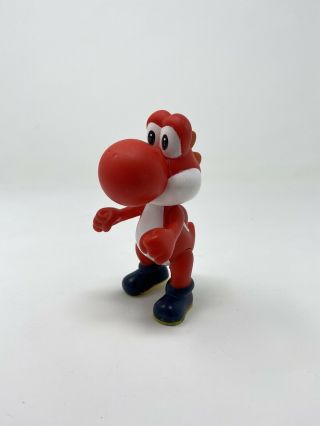 2007 World Of Nintendo 4 " Red Yoshi Figure