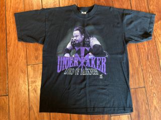 Vintage 1998 The Undertaker Xl T - Shirt Lord Of Darkness The Ministry