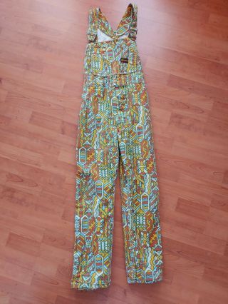 Rare Vintage Big Smith Psychedelic Overalls 60s 70s