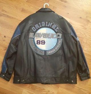 Davoucci 89 Athletic Outerwear 5xl Pro Sport Heavyweight Leather Jacket.
