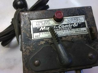 Vintage Lionel Transformer 115 Volts 60 Watt 1041 Train Multi - Control