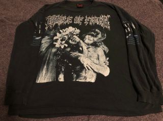 Cradle Of Filth Rare Vintage Tshirt 1996 Supreme Vampyric Evil Long Sleeve