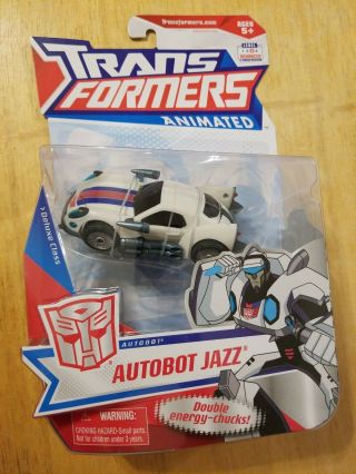 Transformers Animated Autobot Jazz Deluxe Class Misb C - 9.  5 -.