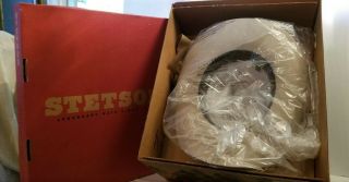 Stetson Ranch Tan 7 1/2 Cowboy Hat - - Old Stock - - With Box & Paper