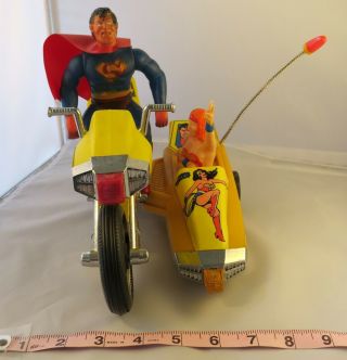 Rare Superman Wonder Woman Motorcycle Friends - 80s - Vintage