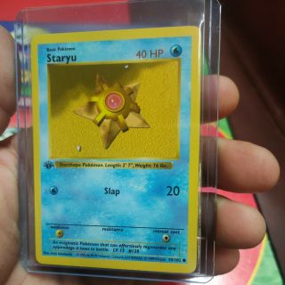 1999 Staryu 65/102 1st Edition Base Set Shadowless Pokemon Card Psa 9? Psa 10?