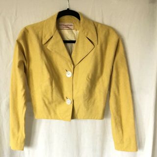 Vintage Claire Mccardell By Townley Cropped Yellow Jacket