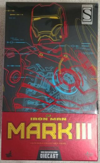 1/6 Marvel Hot Toys Iron Man Mms256 D07 Die - Cast Mark Iii Mk3 Mark 3