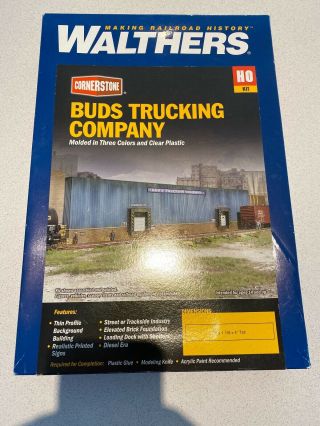 Walthers Buds Trucking Ho Low Relief Building - Parts From Two Kits