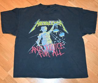 1994 Metallica Vintage Rock Concert Tour Tee T - Shirt (xl) 80 