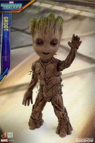 Hot Toys LMS004 GOTG VOL.  2 Life - Size 1:1 Scale BABY GROOT Factory 2