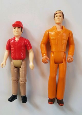 Vintage Nylint Action Figure Gas Station Attendant And Race Car Driver