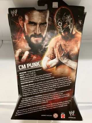 RARE Mattel WWE Ringside Collectibles Exclusive Elite SES CM Punk Masked Figure 2